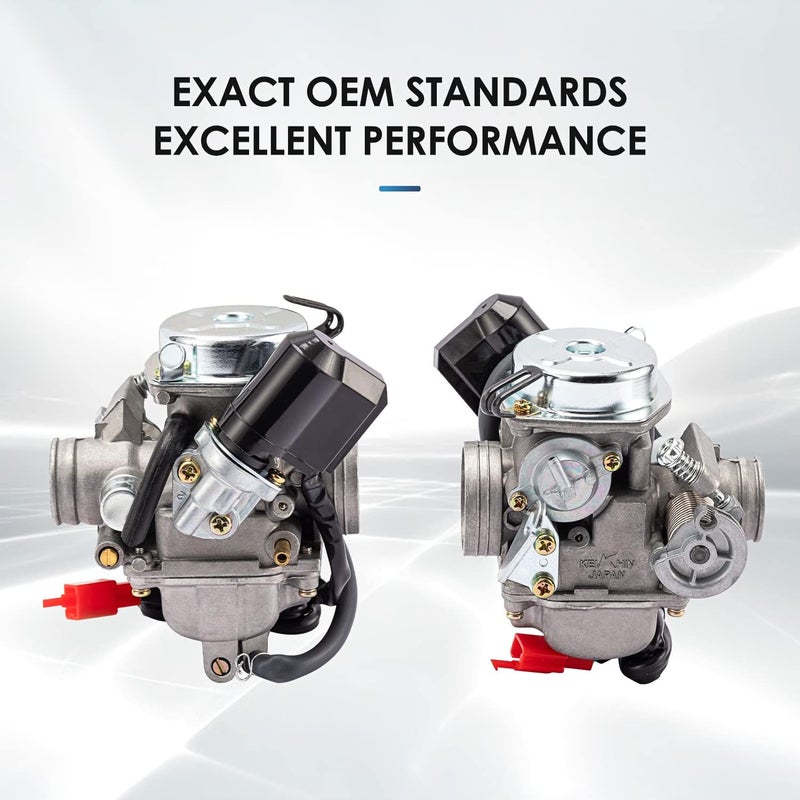 Tang GY6 Carburetor 150cc for 4 Stroke 125cc 152QMJ 157QMJ Engines Electric Choke Motorcycle Scooter 24mm PD24J Carb with Intake Manifold - Image 4